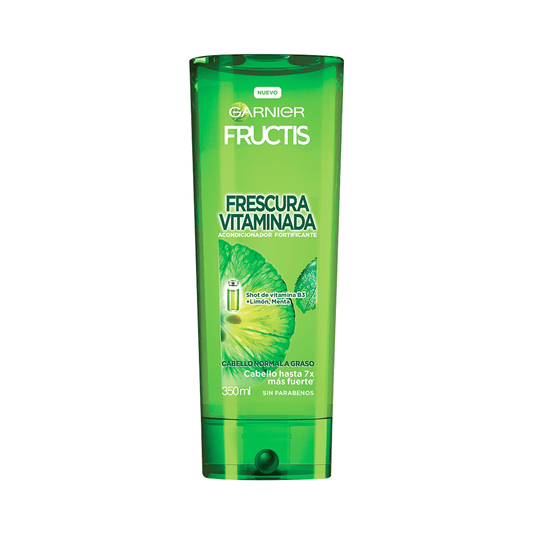 Acondicionador Frescura Vitaminado Limón, Menta Fructis 350ml
