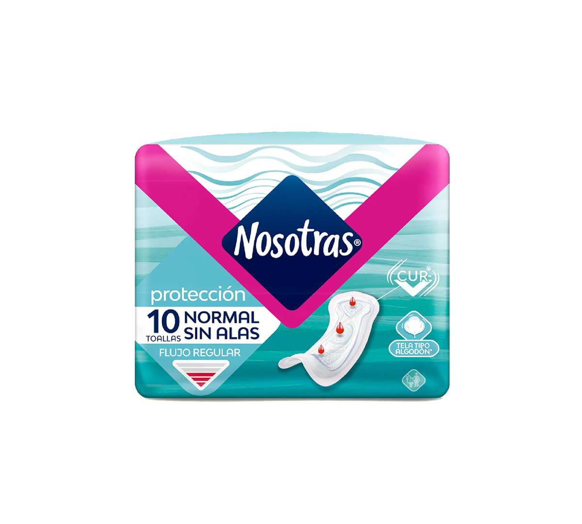Toalla Nosotras Normal sin Alas - 10 Unidades
