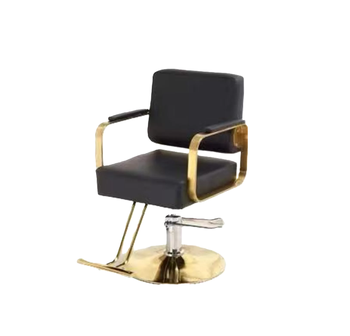 Sillón de Peluquería Manga Dorada