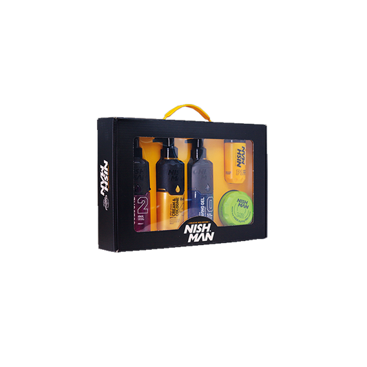 Kit Barbería Regalo Nishman Yellow