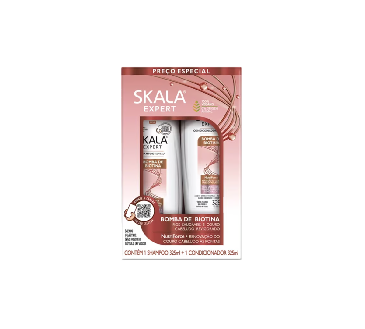 Kit Shampoo y Acondicionador Bomba de Biotina Skala