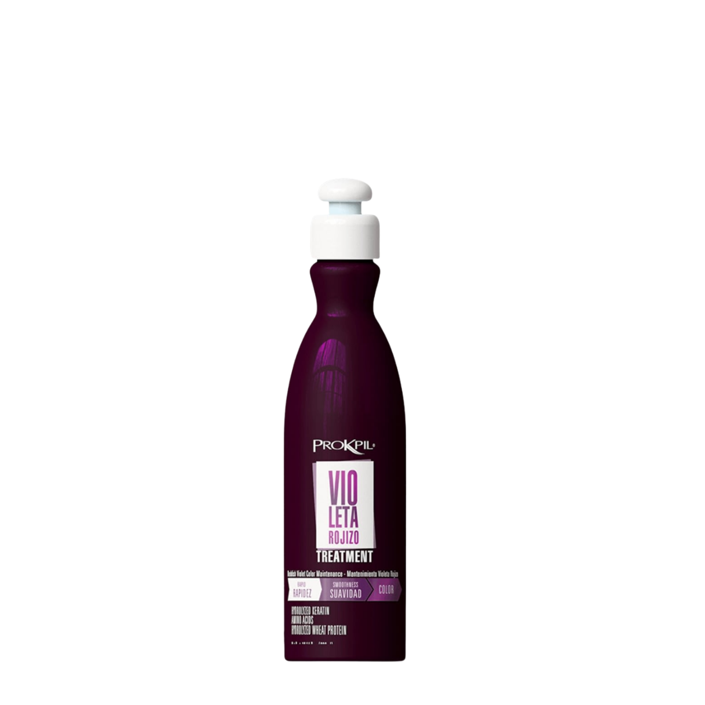 Tratamiento matizador color violeta rojo Prokpil en envase de 300 ml, ideal para tonos intensos y matizar el cabello.