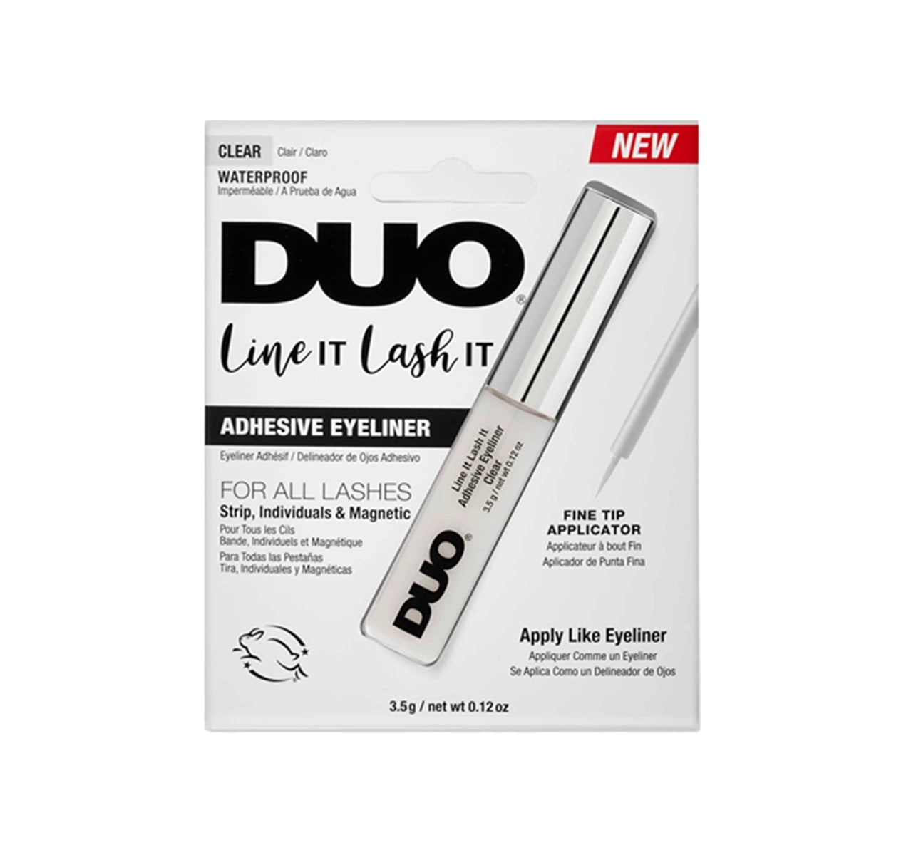 Delineador Adhesivo De Pestañas Duo Line It Lash It Clear