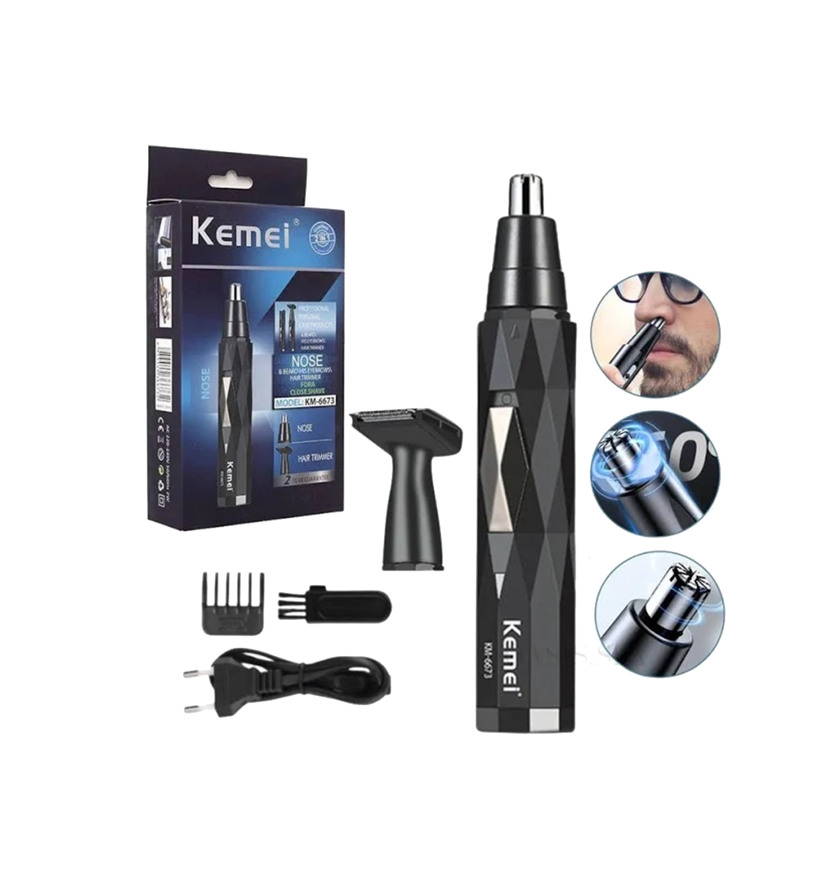 Cortadora de Vello KM-6673 Kemei