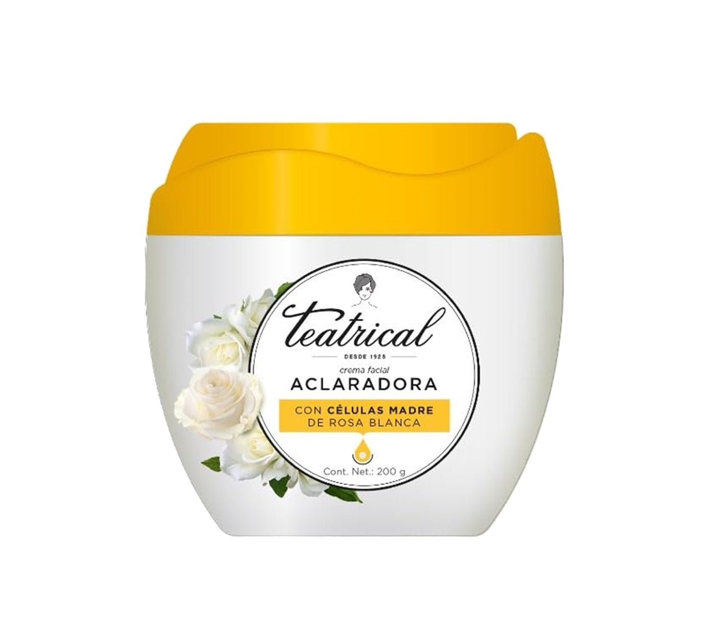 Crema Facial Aclaradora De Rosa Blanca 200 gr