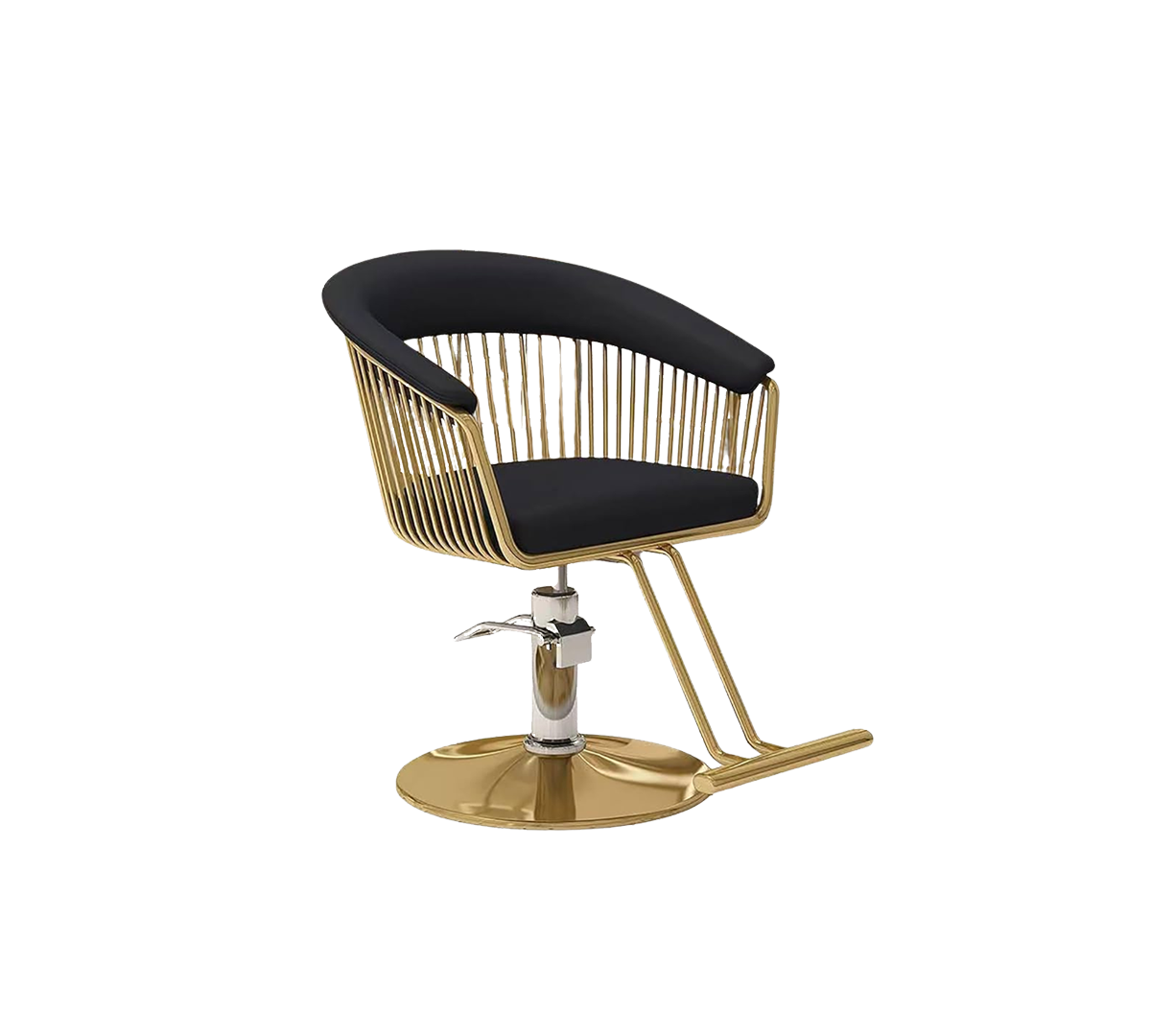 Sillón Dorado de Barbería