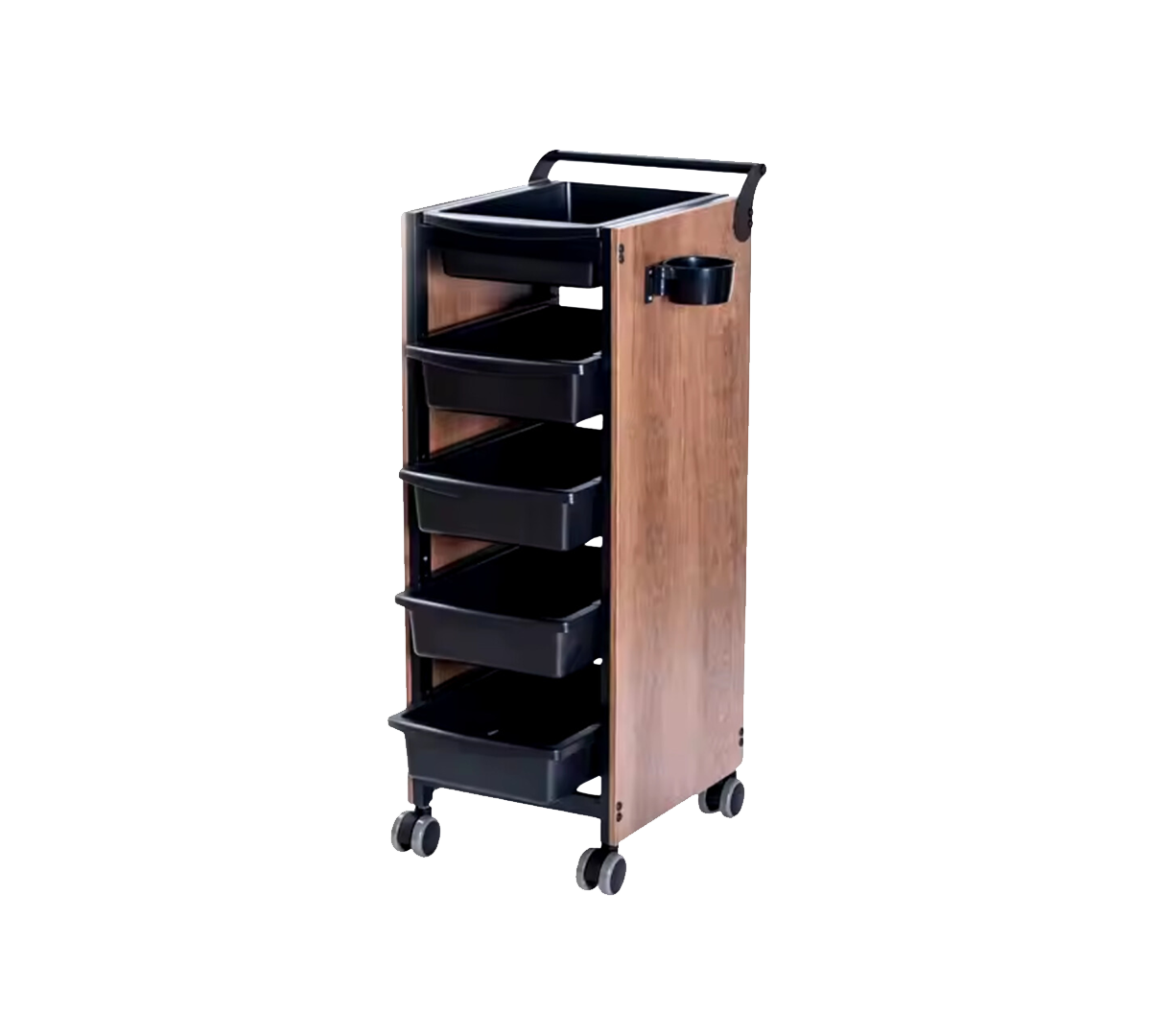 Carro Ayudante TG-13 Negro con Detalles en Madera