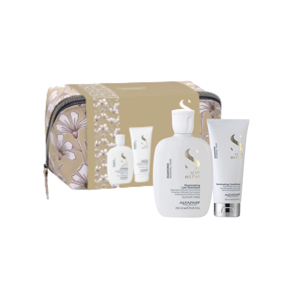 Kit Brillo Luminoso Duo Alfaparf Semi Di Lino Diamond
