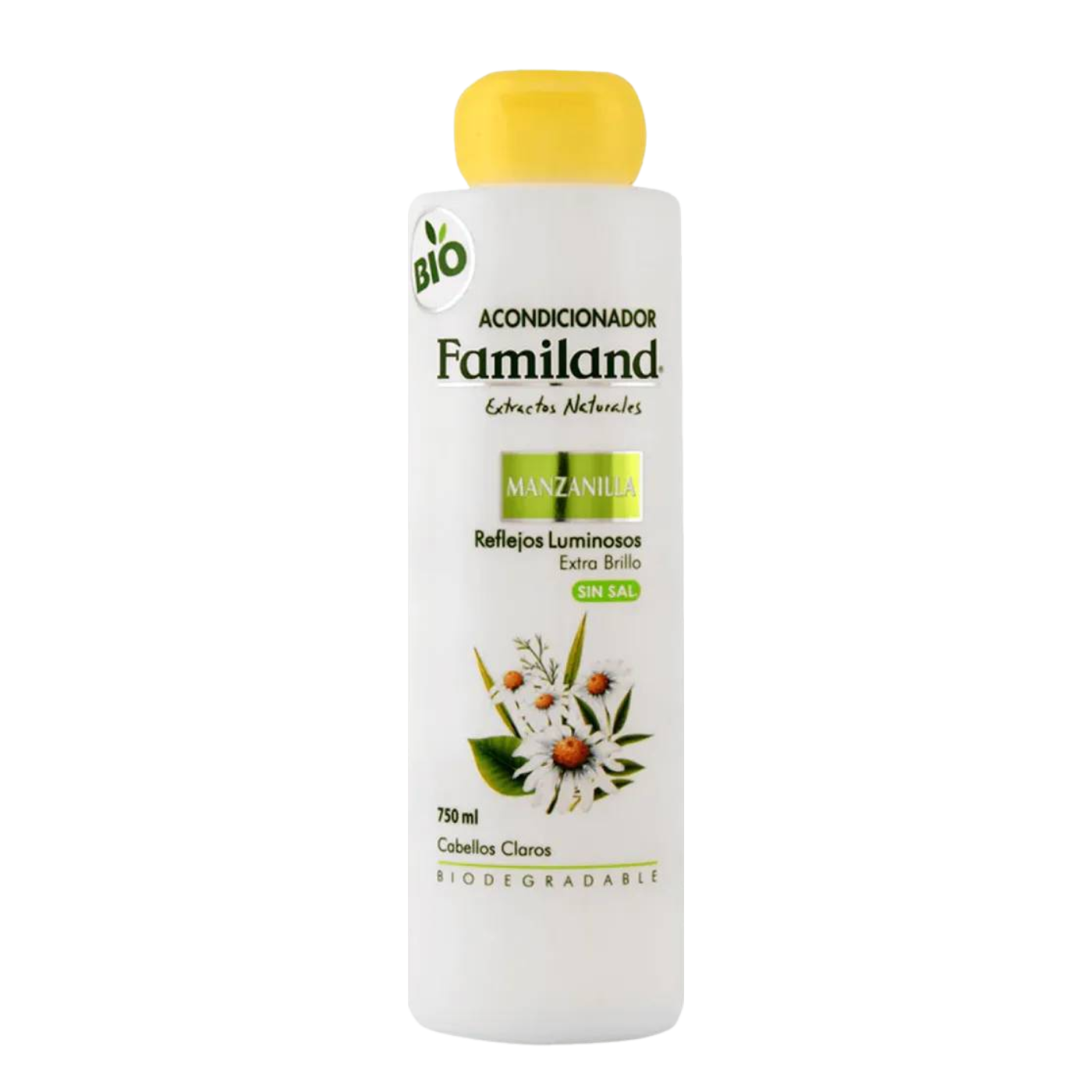 Acondicionador Manzanilla BIO Reflejos Luminosos Sin Sal Familand 750ml