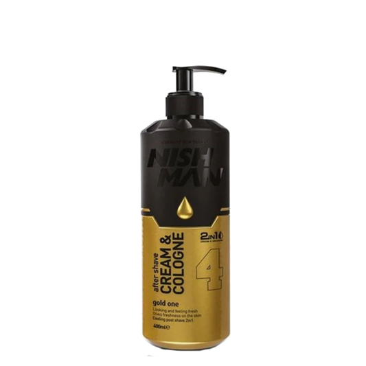 After Shave Crema y Colonia  N°04 Gold One 400ml  Nishman