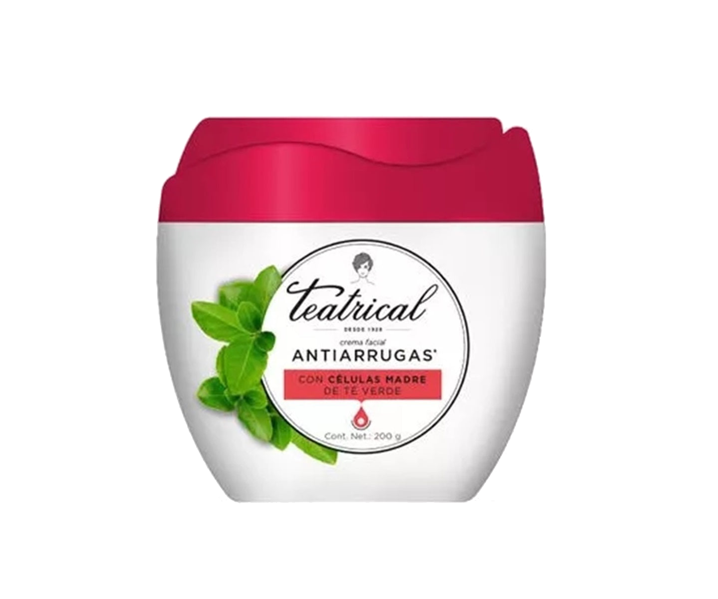 Crema Facial Antiarrugas De Te Verde 200 gr