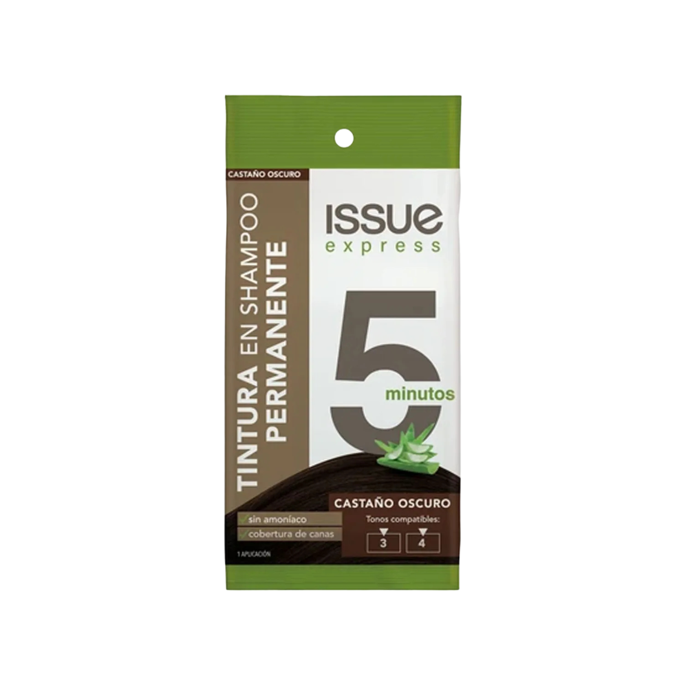 Tinte en Shampoo Castaño Oscuro Issue Express – Sachet