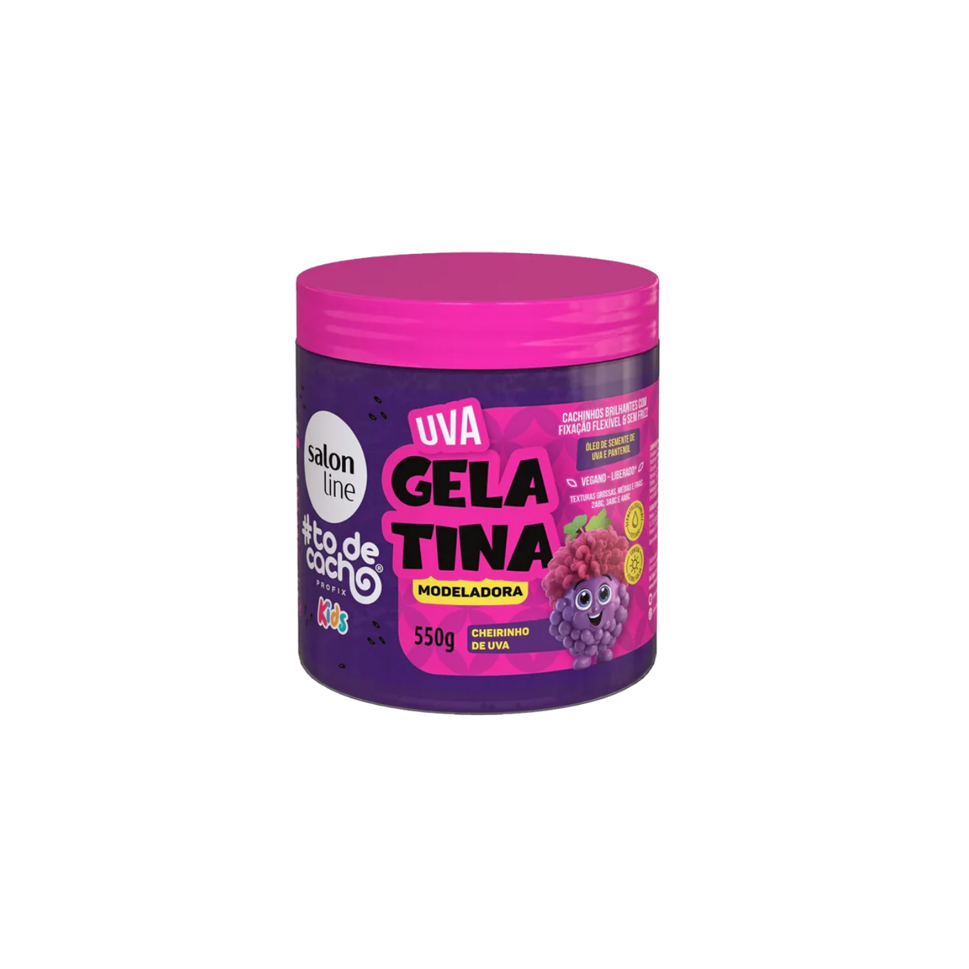 Gelatina Modeladora Uva Salon Line 550ml