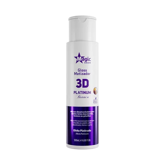 Gloss Matizador 3d Platinium Branc 500 Ml