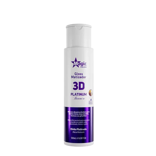 Gloss Matizador 3d Platinium Branc 500 Ml