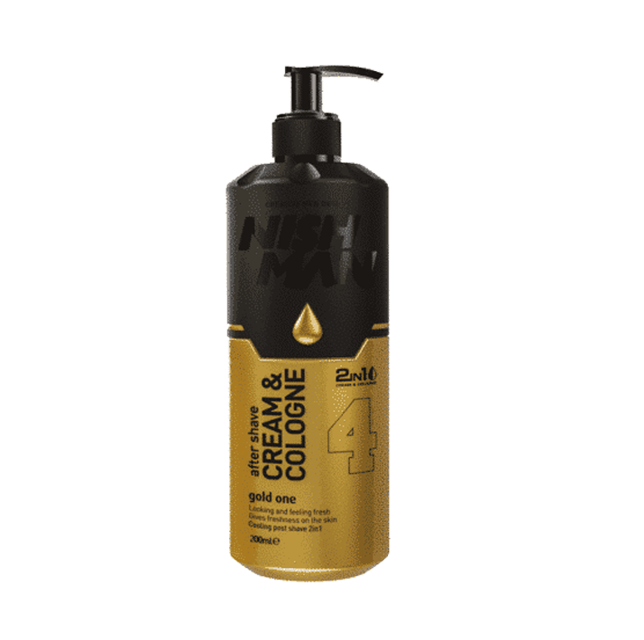 Aftershave Cream & Colonia 4 Gold One 200ml Nishman