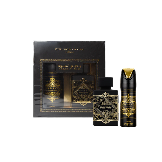 Kit Lattafa Bade’e Al Oud – Eau de Parfum + Spray Corporal
