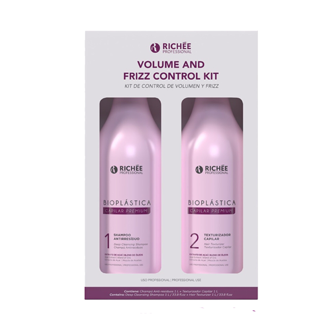Kit Bioplastica De Control De Volume E Frizz Richee 1 Lt