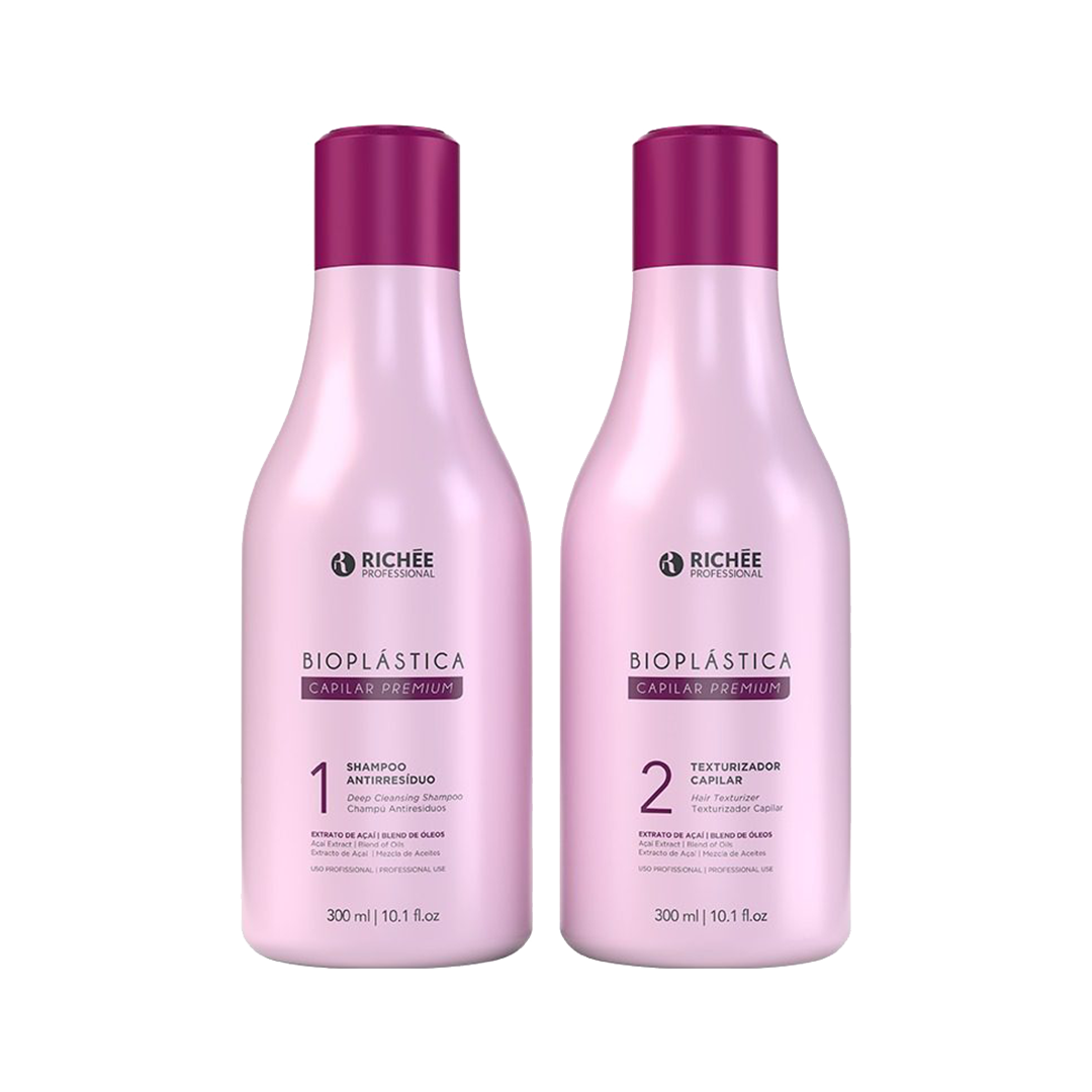 Kit Bioplástica De Controle De Volume E Frizz Richee 300 Ml