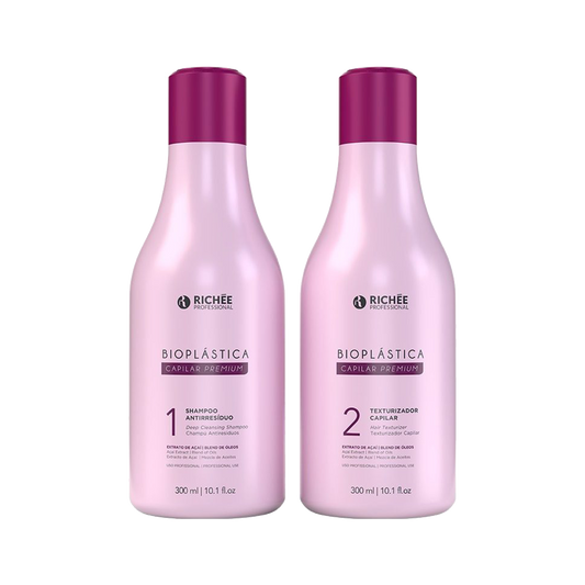 Kit Bioplástica De Controle De Volume E Frizz Richee 300 Ml