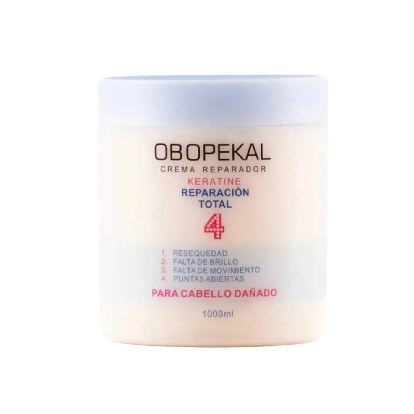 Crema Reparación Total 4 Keratina 1000ml Obopekal