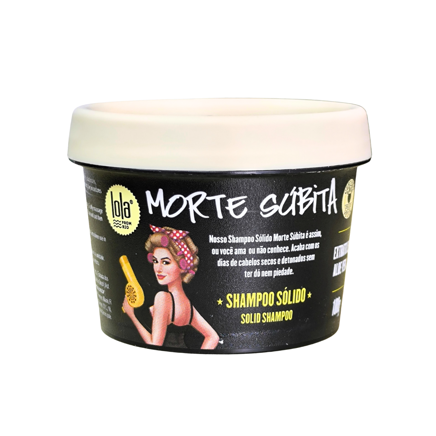Shampoo Sólido Morte Súbita — Lola Cosmetics (100 g)