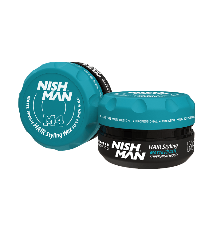 Cera Fijación Súper Alta M4 Matte Finish Super High Hold Wax 100ml Nishman