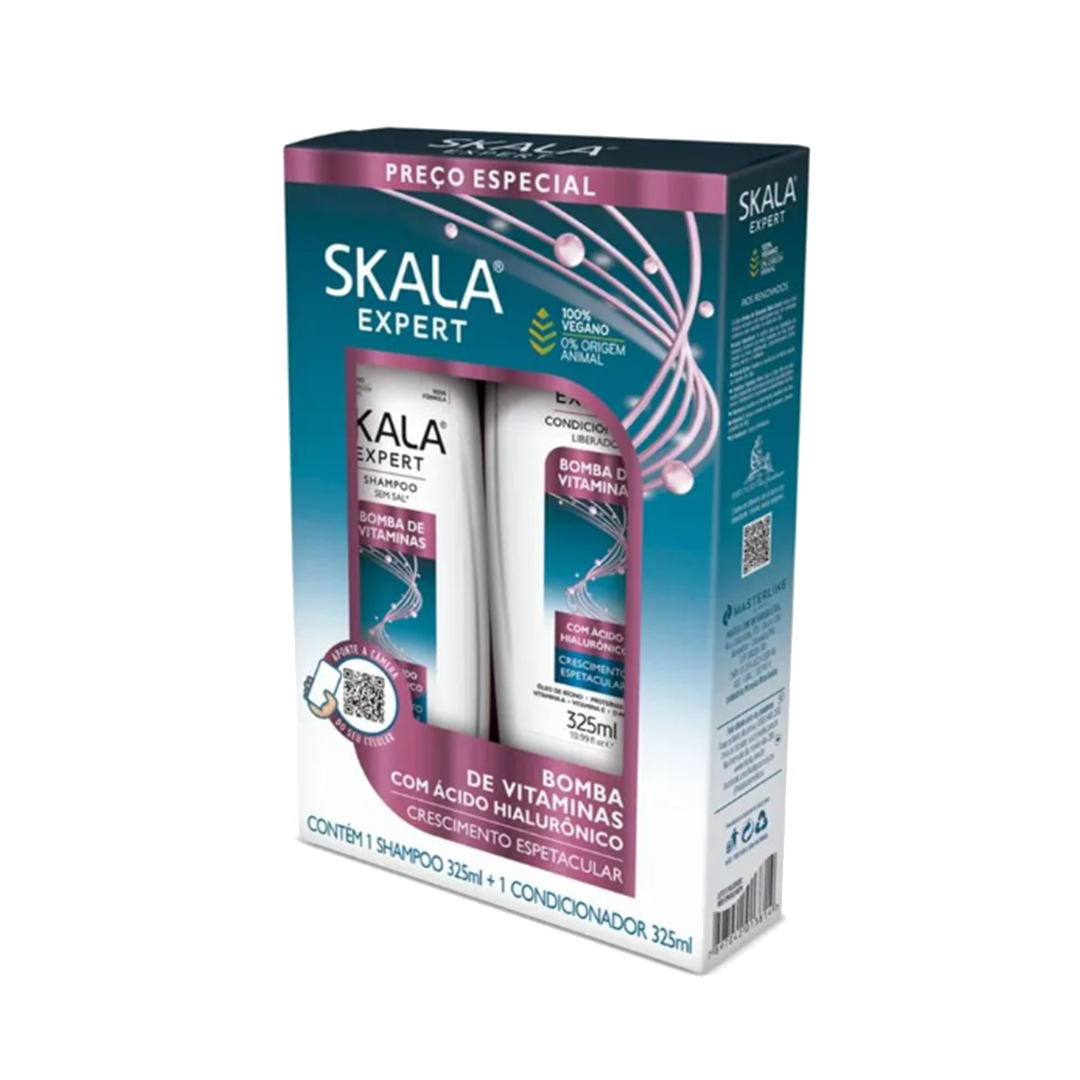 Pack Shampoo + Acondicionador Bomba de Vitaminas Skala 325ml