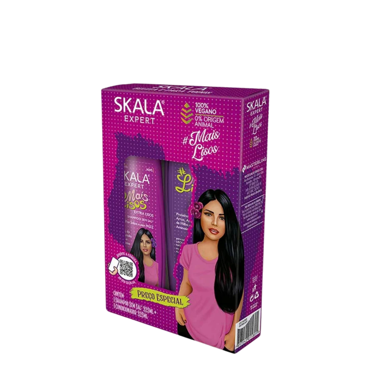 Pack Shampoo + Acondicionador Mais Lisos Skala 325ml