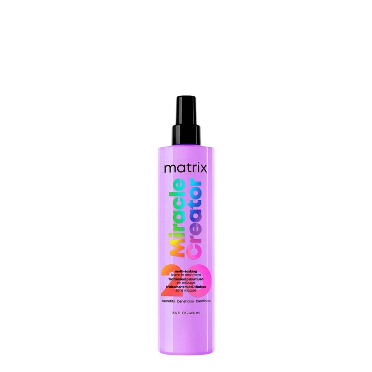 Spray capilar Miracle Creator de Matrix, termo protector sin enjuague, 400 ml, con ingredientes multibeneficios para el cabello.