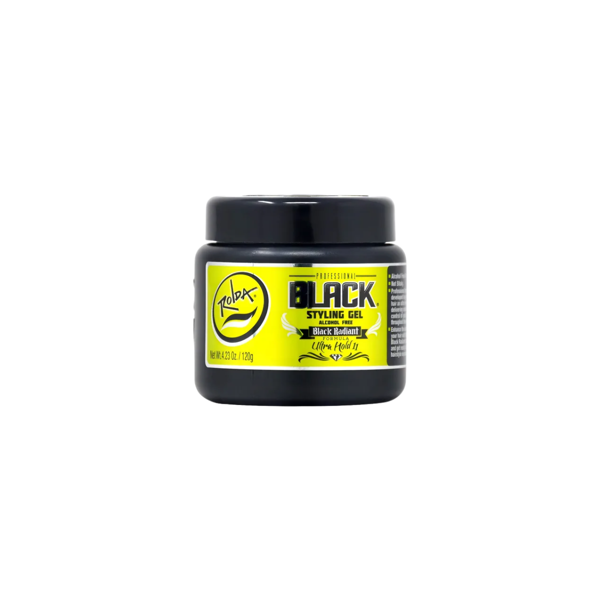 Gel Fijador Black Hair Styling Rolda 500g