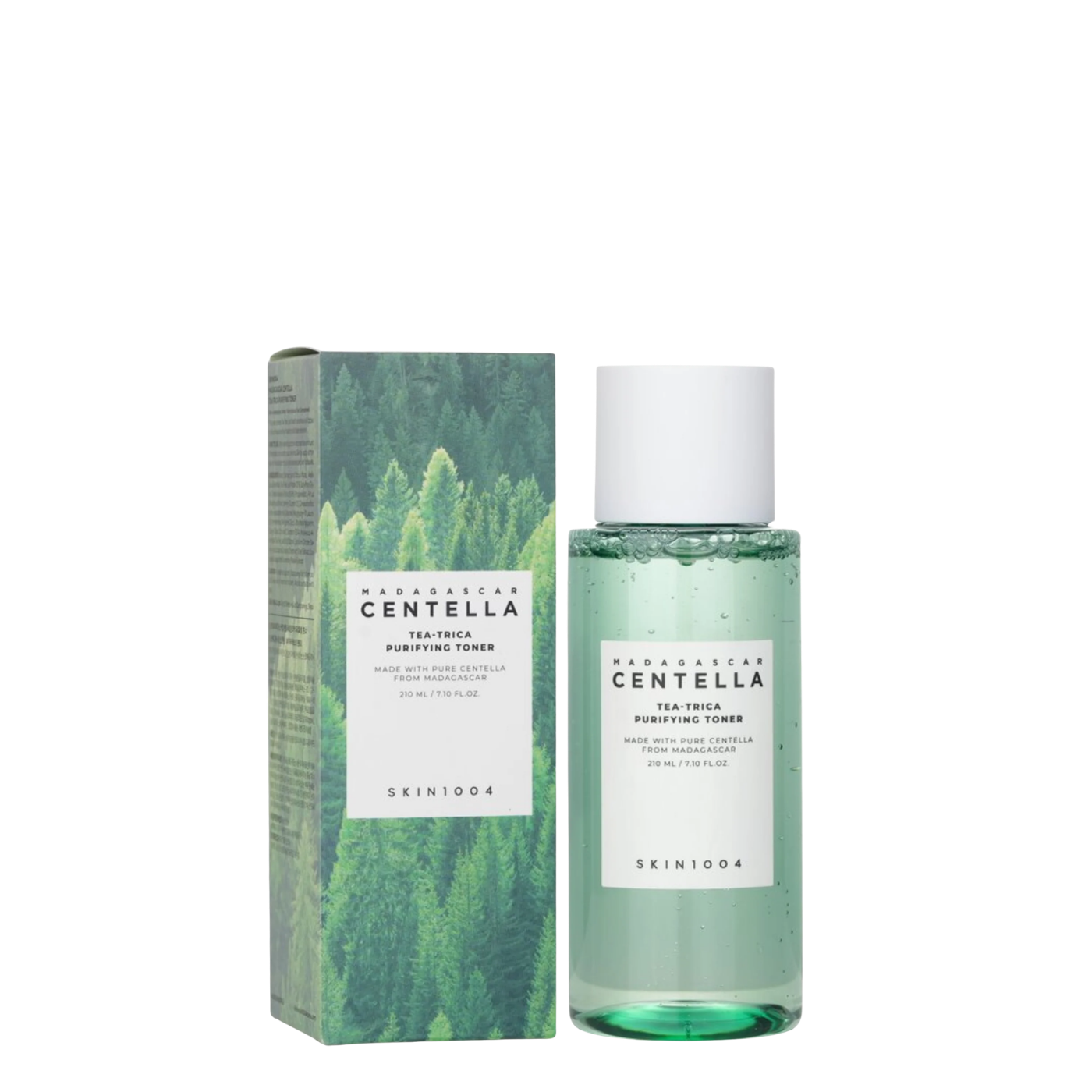Tónico facial purificante SKIN1004 con centella y tea-trica en botella de 210 ml, ayuda a controlar el sebo y limpiar la piel