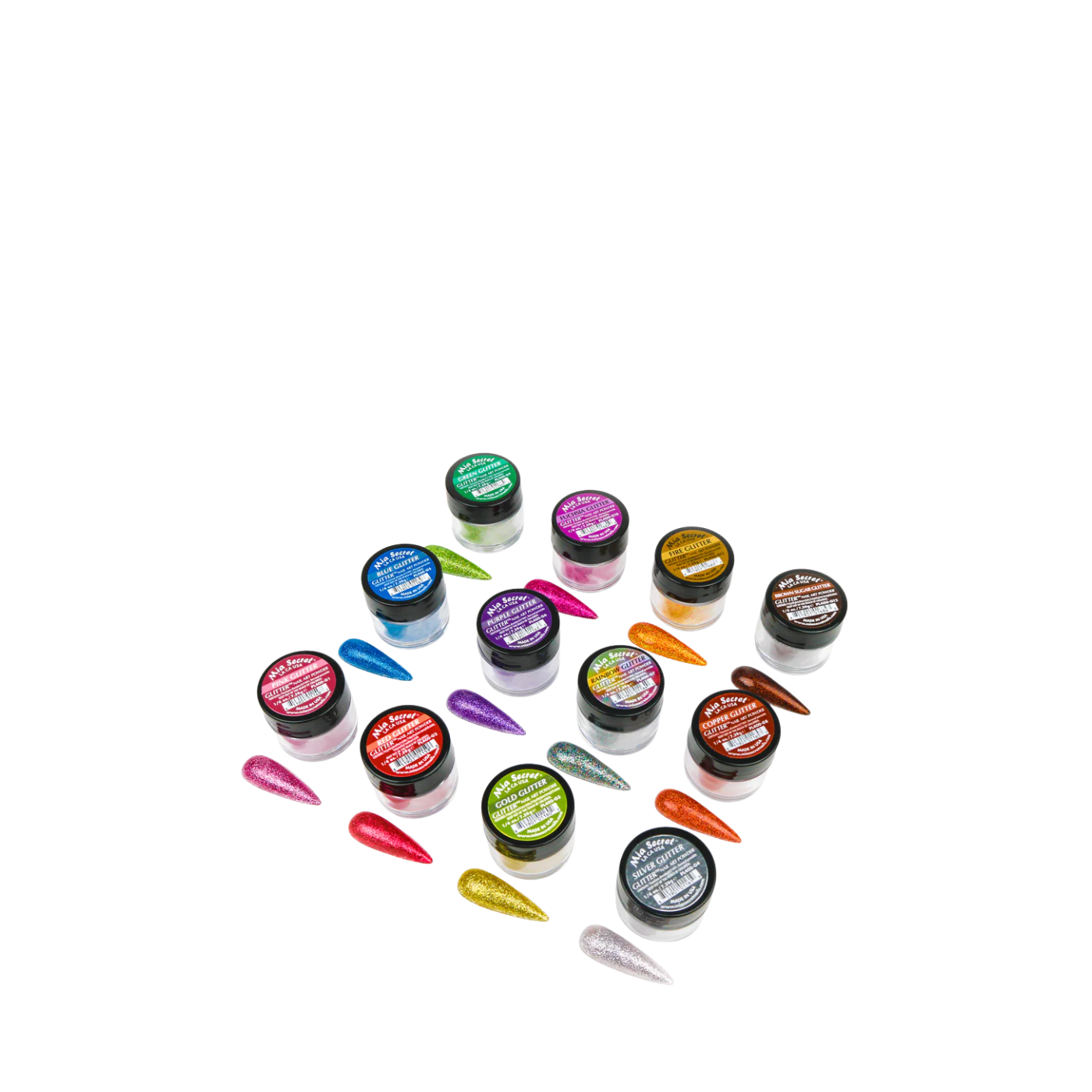 Kit Nail Art Glitter Powder Mia Secret