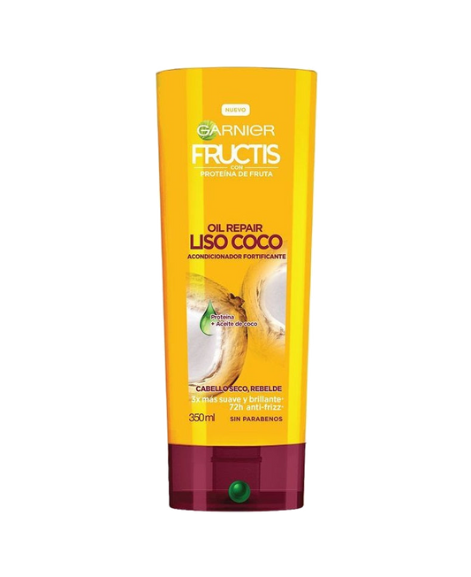 Acondicionador Liso Coco Oil Repair Fructis 350 mL