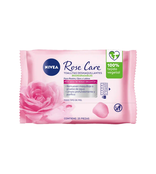 TOALLITAS DESMAQUILLANTES ROSE CARE