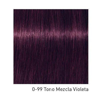 Tinte Schwarzkopf Igora Royal en caja con mezclador y guantes para coloración capilar en tonos vibrantes.