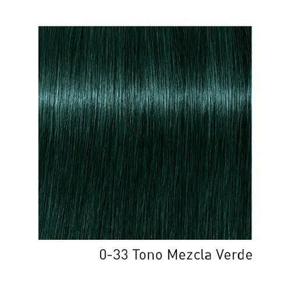 Tinción Schwarzkopf Igora Royal de color rubio con botella y frasco de mezcla para cabello.