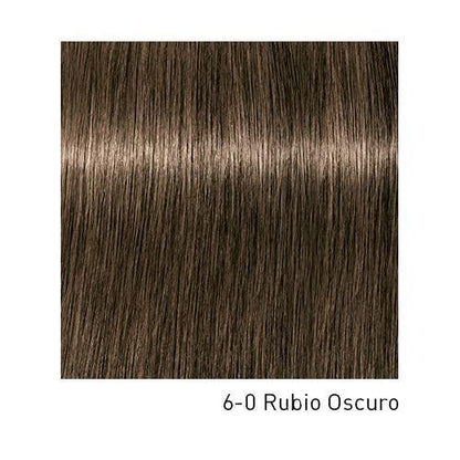 Tinte Schwarzkopf Igora Royal en caja con tonos y fórmula, vista frontal del producto para teñido capilar.