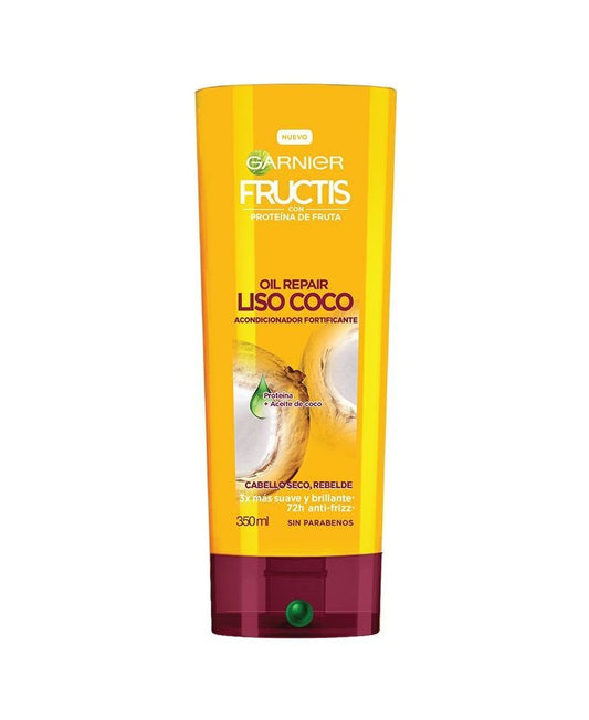 Acondicionador Liso Coco Oil Repair Fructis 350 mL