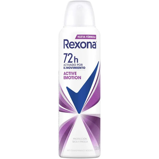 Desodorante Mujer Active Emotion72h Rexona 150ml
