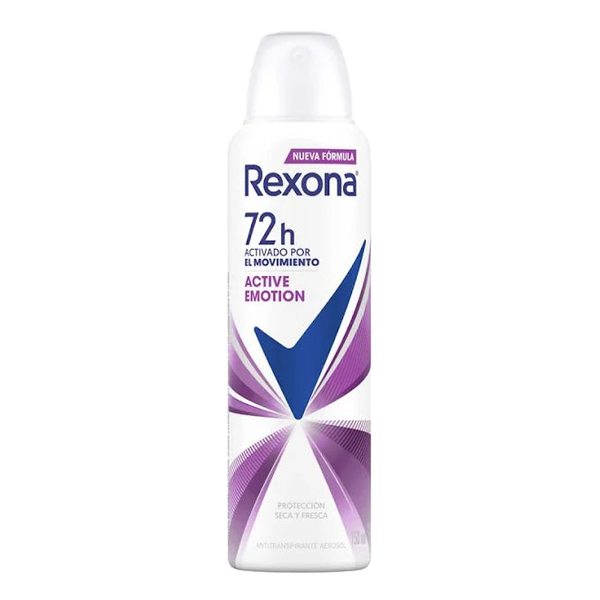 Desodorante Mujer Active Emotion72h Rexona 150ml