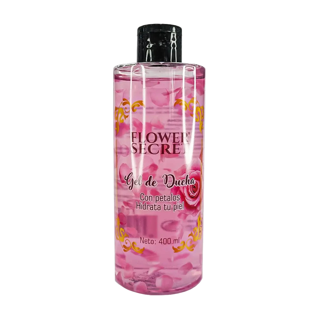 Gel de Ducha con Pétalos de Rosas Exfoliante Flower Secret 400ml