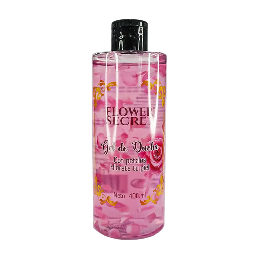 Gel de Ducha con Pétalos de Rosas Exfoliante Flower Secret 400ml