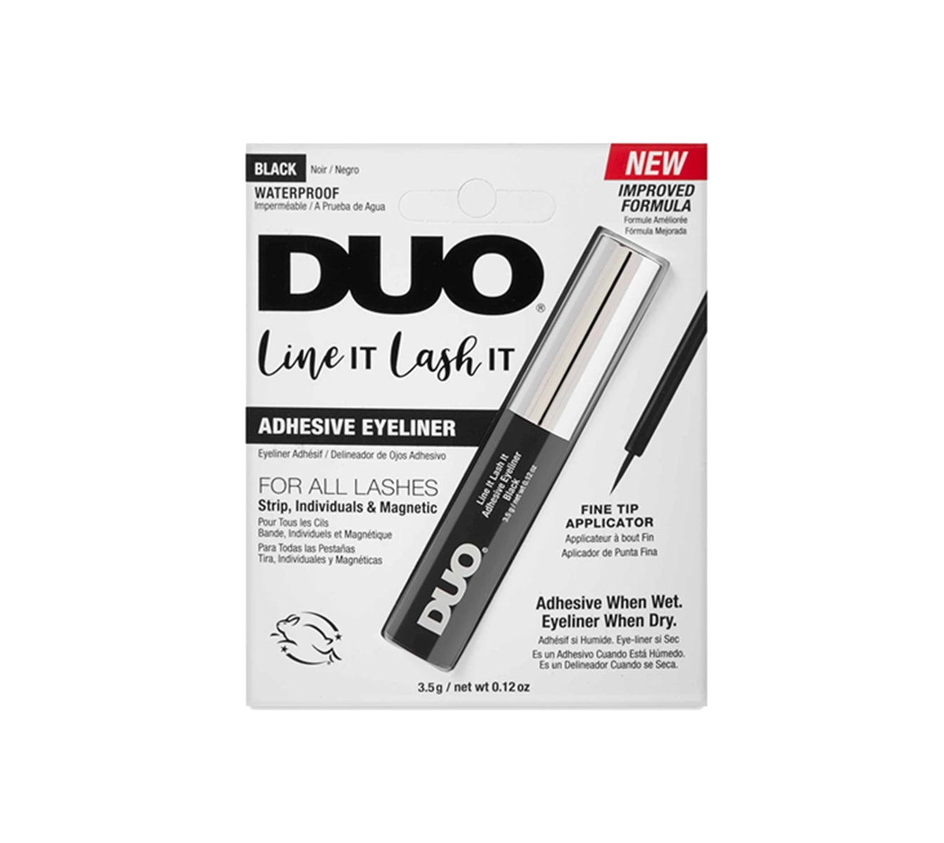 Delineador Adhesivo De Pestañas Duo Line It Lash It Black