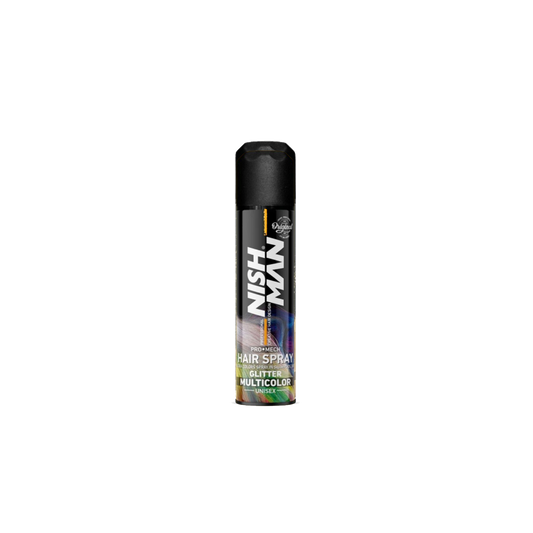 Hair Spray Glitter Multicolor Nishman 150 ml