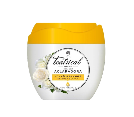 Crema Facial Aclaradora De Rosa Blanca 200 gr