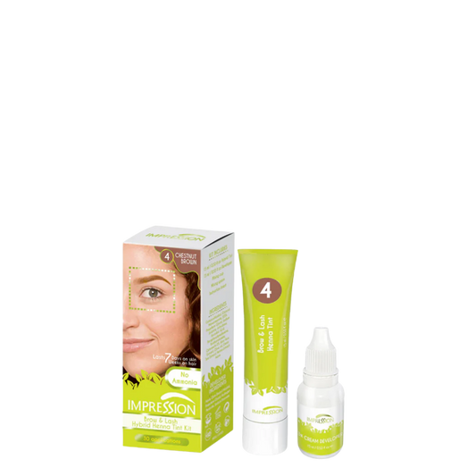 Kit Hair Colour Tintura Castaño para Cejas y Pestañas 15ml Impression