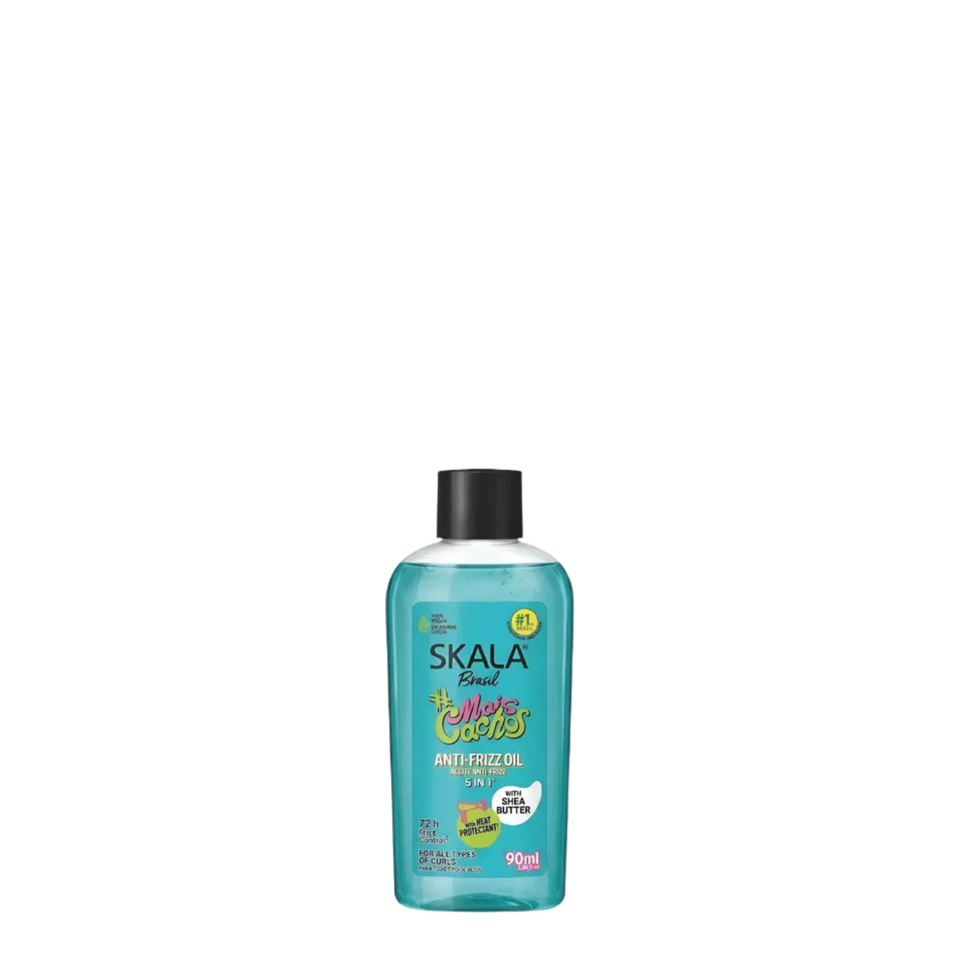 Aceite capilar Skala Mais Cachos, 90 g, con definición y brillo para cabello rizado y ondulado.