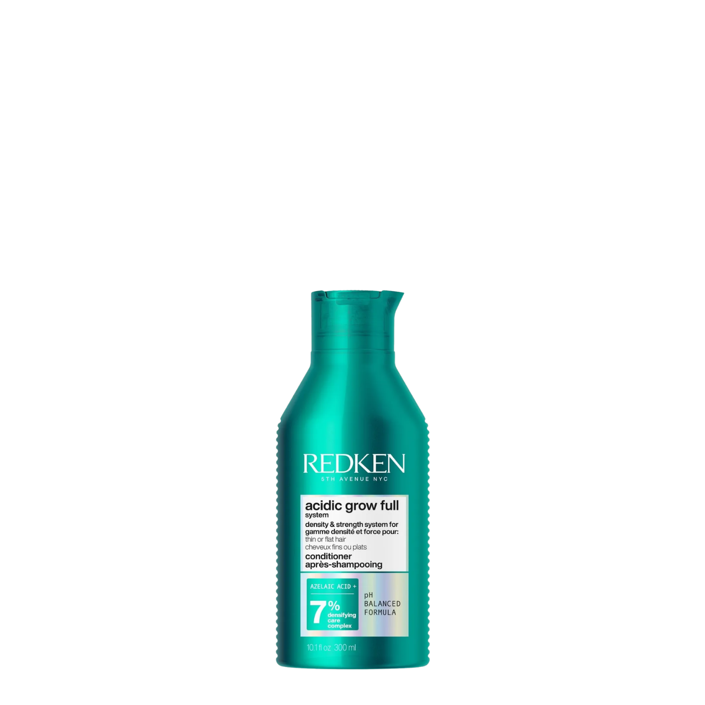 Botella plateada de 300ml de Acondicionador Redken Acidic Bonding Concentrate, tratamiento profesional con pH ácido para reparar y fortalecer el cabello dañado