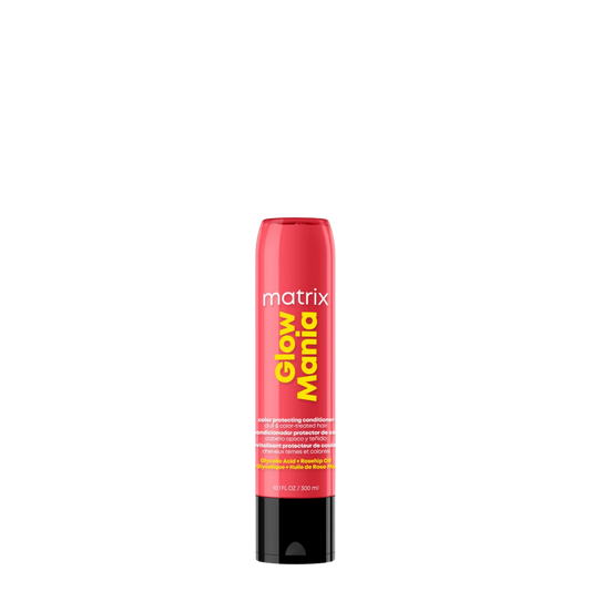 Acondicionador Matrix Glow Mania para proteger y realzar el color y brillo intenso del cabello, 300 ml.